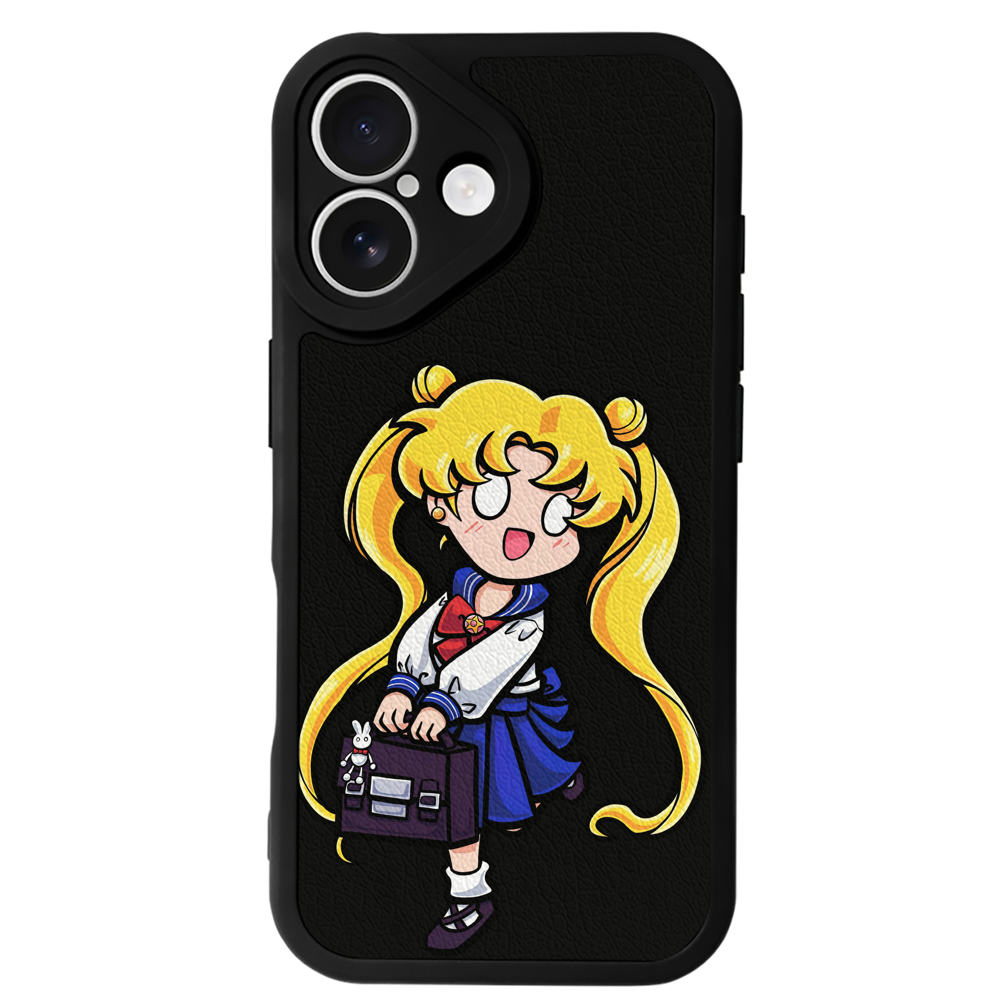 （画像用） 美少女戦士セーラームーン 愛野 美奈子 あいの みなこ Sailor Moon Aino Minako 【iPhone 16シリーズ対応】シリコンスマホケース（レザー調） 材質：シリコン